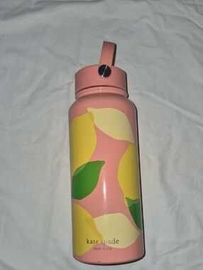 kate spade Pink Lemon Graphic Water Bottle